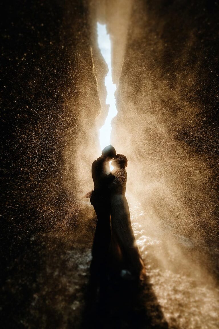 Photographing A Wedding Couple Inside an Icelandic Waterfall – Image of the Week #454
