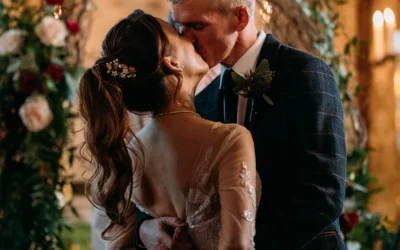 Photographing The First Kiss In A Wedding Ceremony
