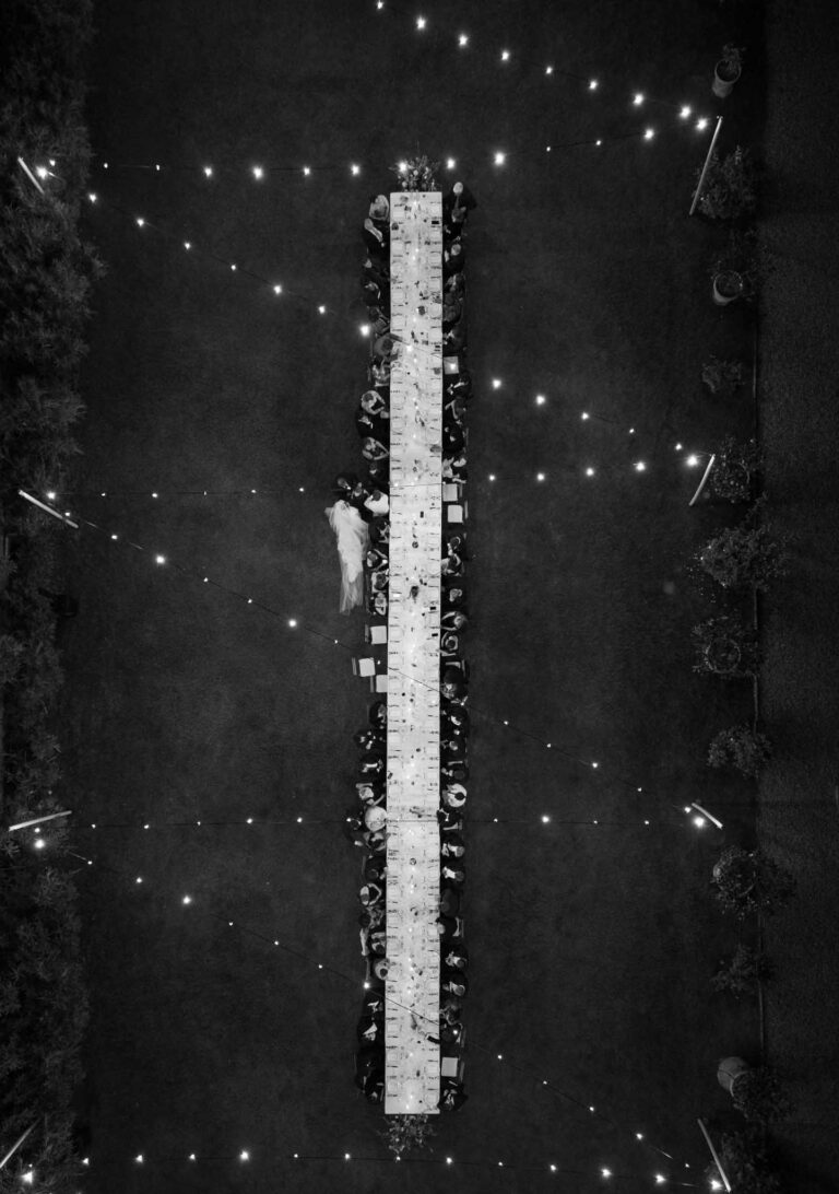 A stunning example of drone photography at weddings.